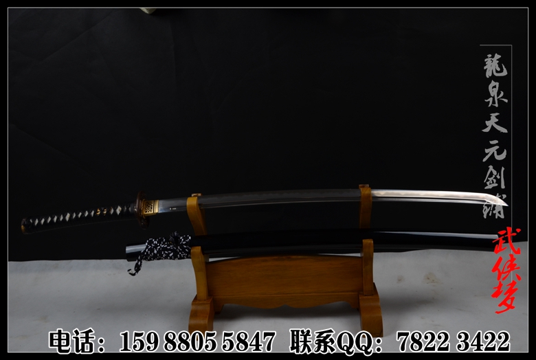 【日本刀】日本刀图片,唐龙泉武士刀,烧刃日本刀