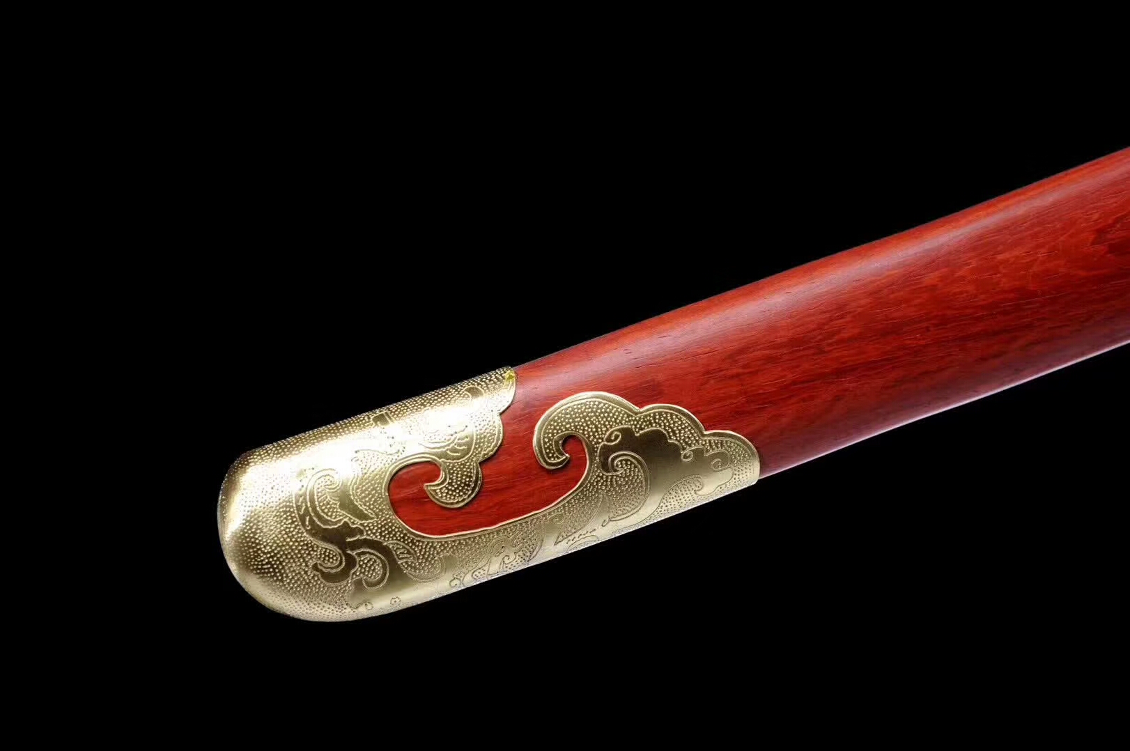 清刀,清官刀,花纹钢传统中国清刀图片