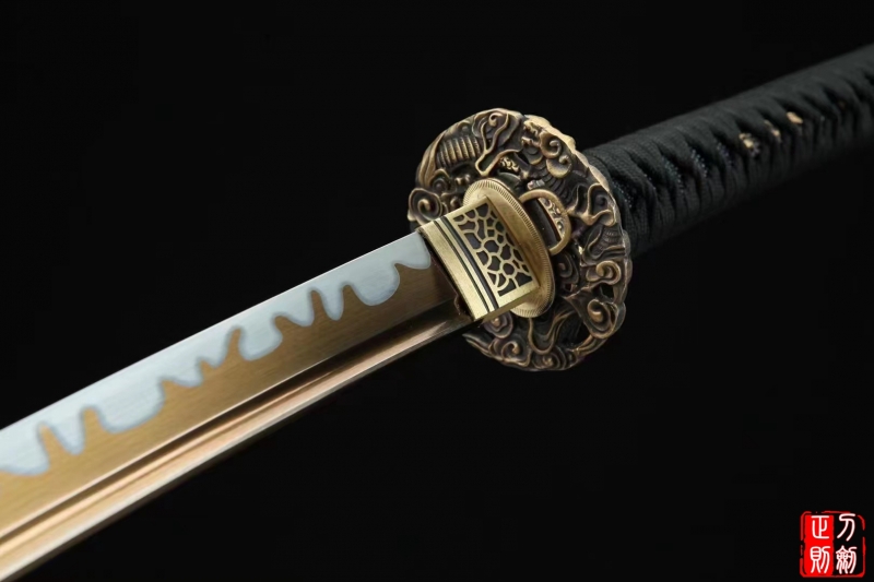 铜装烤金研白武士刀|武士刀,日本武士刀,中国日本刀,东洋刀,武士刀图片